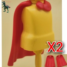 X2 Playmobil cape rouge soldat