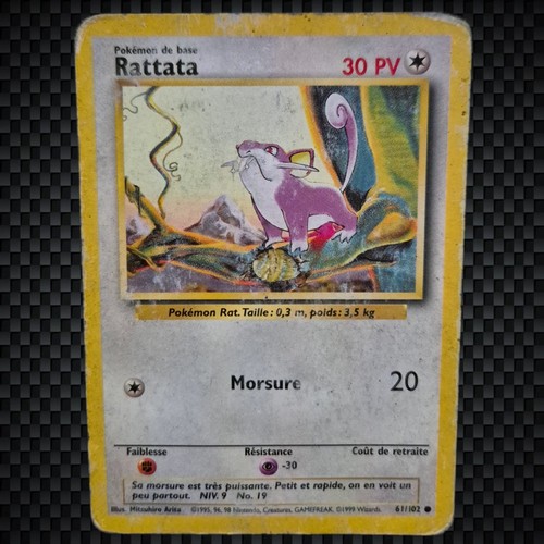 Cartes pokémon rattata - cartes, :