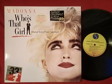 MADONNA WHO'S THAT GIRL GERMAN LP VINYL + HYPE PROMO STICKERS LOOK OF LOVE OST