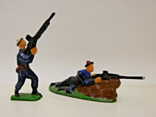 Lot 2 Figurines ancienne collection Quiralu Marin Mitrailleur