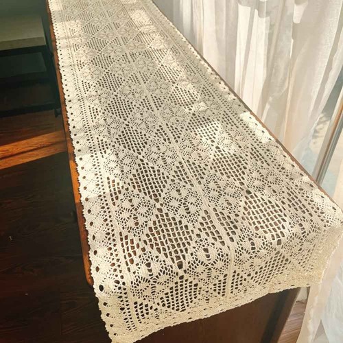 Vintage hand crochet lace - vintage,
