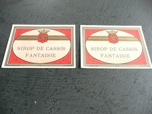 étiquettes ancienne sirop - 2,