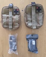LOT de 2 TROUSSES de secours / pansement compressif / garrot / force spéciale