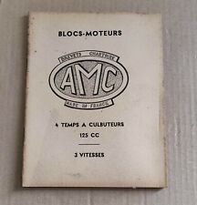 manuel moto a moteur AMC 125 3 vitesses années 50 