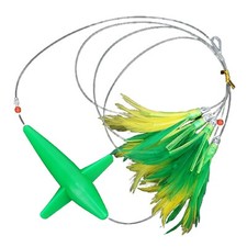 Appât plumes jupe traîne leurre poisson pour grand jeu avec crochet en acier