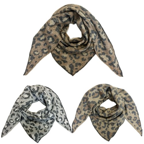Xxl léopard triangle écharpe - xxl,