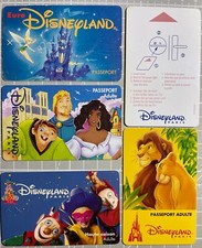 Keycard  Pass Passeport Ticket entrée  Euro Disney Disneyland Paris No Télécarte