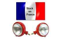 Paire phares complet rouge Horizontal  "Verre avec Logo Tracteur" G et D