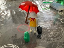 1975 Geobra Playmobil System 3322 Voyageuse Parapluie