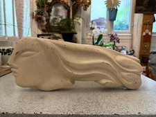 UNIQUE SCULPTURE ART DECO ATT.  ANDRE ARBUS POIGNÉES VISAGE FEMME A LA CHEVELURE