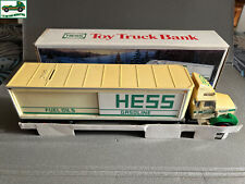 Voiture Miniature Camion Semi Remorque Tirelire Hess Toy Truck Bank Ancien