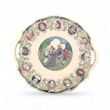 Rare Plat À Anses Ajourées