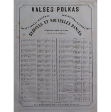 DE BAUCOURT A. Les Perles de Blois Piano XIXe siècle