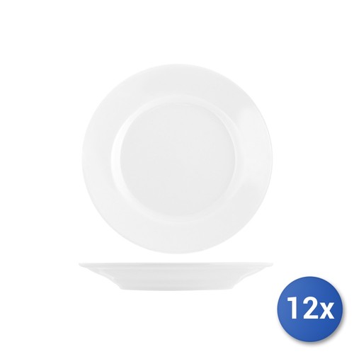 12x assiettes porcelaine - 12x, en