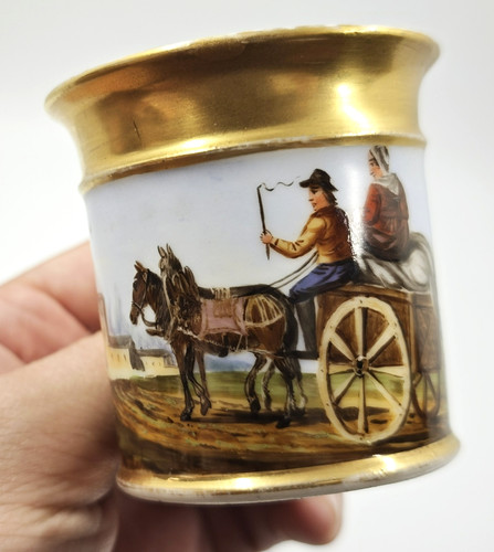 Tasse litron empire porcelaine - litron,