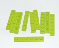 LEGO : 10x Plaque 1 x 6 - Réf 3666 vert citron - Set 3184 8404 75901 60124 41395