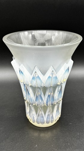 Vase feuilles r lalique - feuilles, de