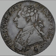 Louis xvi cinquième écu - cinquième, d'écu