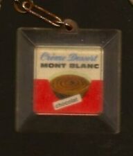 02 : PORTE CLES INCLUSION CREME DESSERT MONT BLANC CHOCOLAT