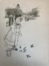 Belle Lithographie Gravure