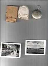 UN MARIN FRANCAIS AU USA 1945 BOUSSOLE PIECE ARGENT 1917  ET DEPLIANT CPA ECT