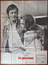 Affiche LA PISCINE Maurice Ronet ALAIN DELON Romy Schneider 120x160cm 1974
