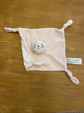 Doudou plat chat Ours rose Clair étoiles BOUT'CHOU BOUTCHOU Monoprix
