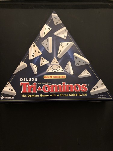 Pressman deluxe triominos game - triominos,