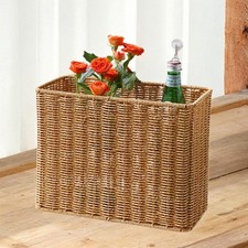 Panier De Rangement Tissé, Panier à Journaux Compact Pour Vêtements, Salon,