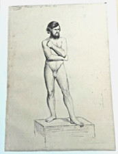 DESSIN  Nu masculin signé