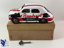 JOUET ANCIEN CIJ 5/48 TRES RARE RENAULT 4CV ST RAPHAEL VITREE MECANIQUE 18CM