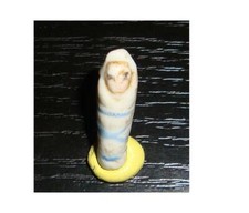 Fève ancienne Petit Couffin lien bleu 2,7 cm