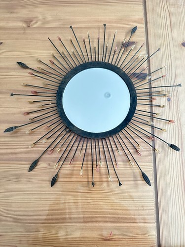 Miroir vintage soleil dans - ,