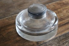 Ancien gros encrier en verre