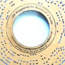 ORGANE disque HEROPHON organette carton disque carré orgue de rue Rare #0020