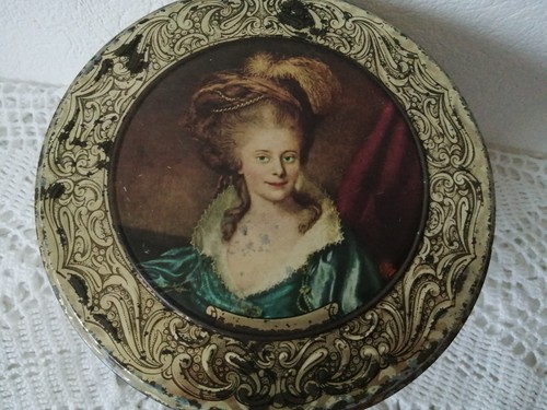 Ancienne boîte biscuits en - ancienne,