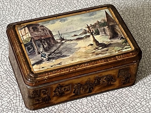 Boîte biscuit ancienne - boîte,