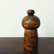 Poupées Kokeshi créatives japonaises de Kazuo Takamizawa taille 17,5 cm...