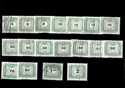 Timbres hongrie taxe 1953 - taxe,