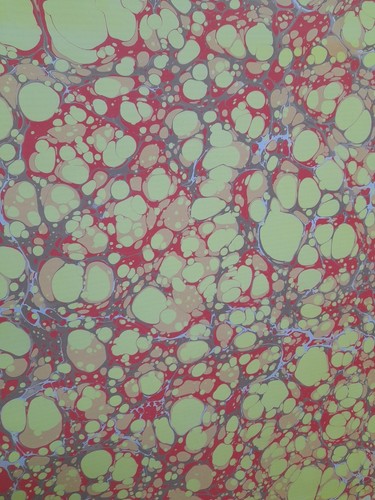 Papier marbré cuve de - papier,