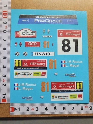 Decals polo gti - 1/18, r5