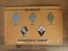 PLAQUE METAL VINTAGE RENAULT LA MARQUE AU LOSANGE
