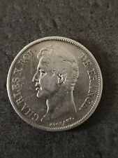 5 FRANCS ARGENT 1829 M TOULOUSE CHARLES X 2e TYPE 872 741 EX. / FRANCE SILVER