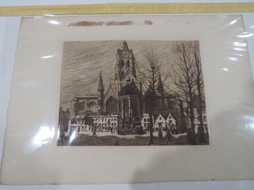 Emile leroi etching saint - emile,