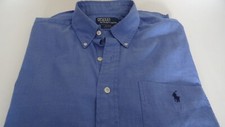 Chemise manches courtes bleu