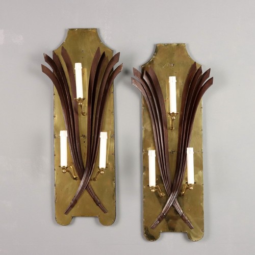 Paire appliques anciennes - paire, d'appliques