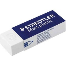 [52650] STAEDTLER Gomme Mars plastic 526 50 Blanc
