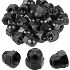60 Pièces M6 Noir Ecrou Borgne Inox écrous borgne M6 hexagonaux Ecrou Borgne ...