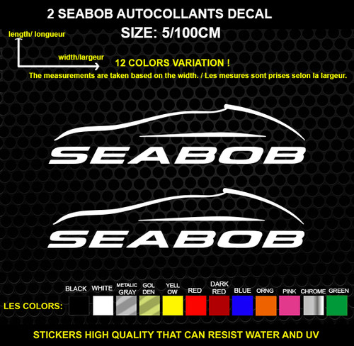 Seabob logo sticker genuine - 2,