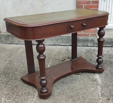 Petite Console bureau dessus cuir 19 Ème Siècle/petit meuble d appoint  ancien
